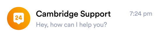Cambridge App Chat page sliderCambridge App Chat page slider